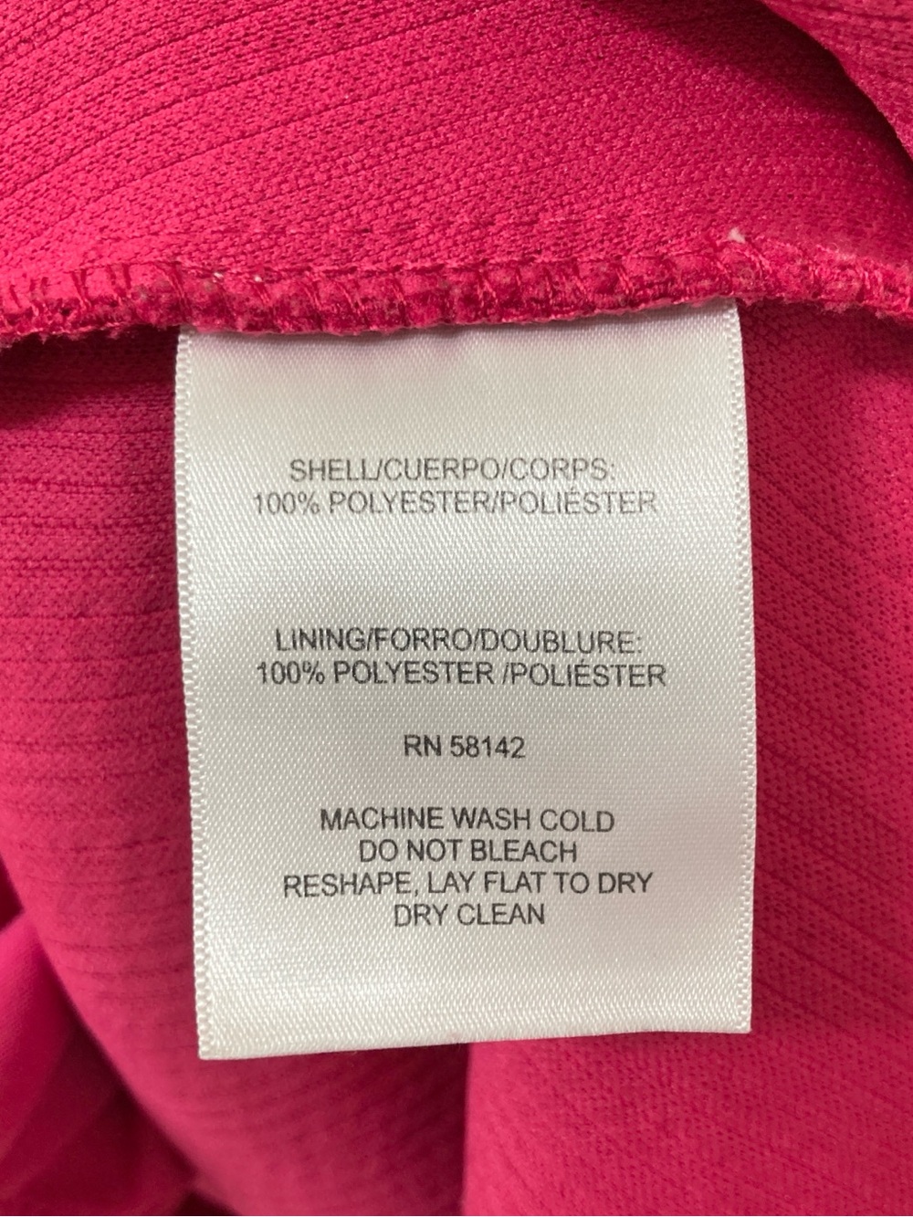 Maggy London Pink Seersucker Puff Sleeve Babydoll Mini Dress 6 Summer Resort - Picture 5 of 5